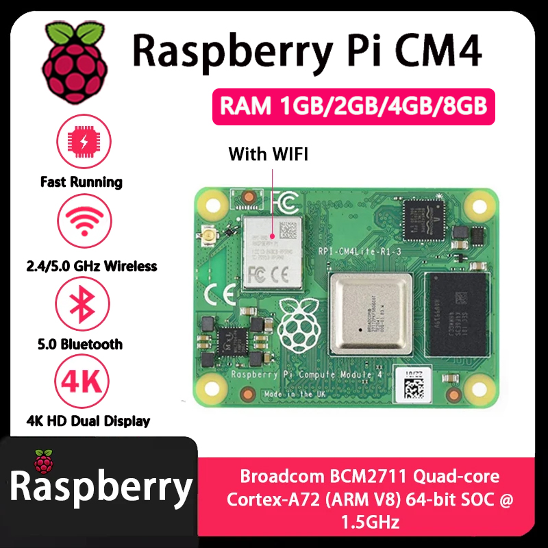 Raspberry Pi CM4 1GB/2GB/4GB/8 - Compute Module 4 32Gb Wifi 리뷰 및 가격